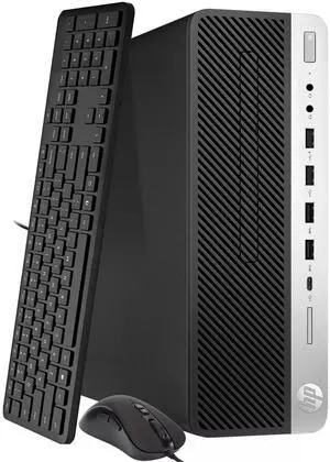 HP EliteDesk 600 G4 SFF Desktop Computer PC, Intel Hexa Core i5-8500 upto 4.10GHz, 16GB DDR4 Ram, 256GB SSD, Wi-Fi ,Wireless Keyboard & Mouse, Windows 11 Professional (Refurbished)