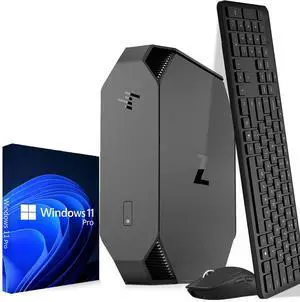HP Z2 Tiny Desktop Mini Workstation PC Intel Quad Core i7-6700T, 32GB DDR4 Ram, 1TB NVMe SSD, Wireless Keyboard & Mouse, Wi-Fi Adapter, Windows 11 Professional (Renewed)