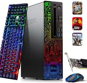 Lenovo ThinkCentre M920 Desktop SFF Computer PC Intel Hexa Core i5-8500 up to 4.10GHZ, 16GB DDR4 Ram, 512GB NVMe, NVIDIA GT1030, Wi-Fi + Bluetooth, RGB Keyboard & Mouse, Windows 11 Pro (Refurbished)