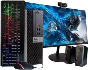 Dell OptiPlex SFF Gaming Computer PC Intel Quad Core i5-6500 up to 3.60GHz, 16GB DDR4 Ram,1TB SSD,NVIDIA GeForce GTX 1050Ti, 22 Inch Monitor, Wi-Fi, Keyboard & Mouse, Windows 11 Pro (Renewed)