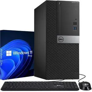 Dell OptiPlex Desktop Tower Computer PC Intel Quad Core i5-6500 up to 3.60GHz, 16GB DDR4 Ram,512GB SSD, Wi-Fi, Keyboard & Mouse, Windows 11 Pro (Renewed)