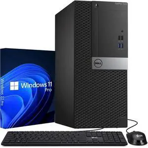 Dell OptiPlex 7040 Desktop Tower Computer PC Intel Quad Core i5-6500 up to 3.60GHz, 16GB DDR4 Ram,256GB SSD + 500GB HDD, Wi-Fi, Keyboard & Mouse, Windows 11 Pro (Renewed)