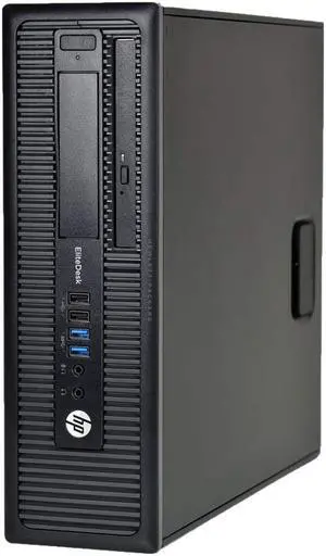 HP ELITEDESK 800 G1 SFF Slim Business Desktop Computer, Intel i5 up to 3.50 GHz, 8GB RAM, 128GB SSD, DVD, USB 3.0, Windows 10 Pro 64 Bit