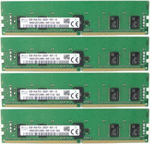 32GB 4x8GB DDR4-2933 PC4-23400 1Rx8 ECC Registered Memory Hynix Server Memory