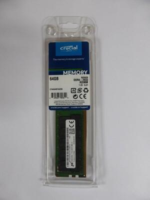MICRON MTA36ASF8G72PZ-2G9B2 64GB 2933MHz PC4-23400 ECC REGISTERED 2Rx4 Server Memory Module