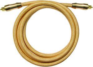 Easyday 24K Gold Plated TOSLink Fiber Optic Cord Digital Optical Audio Cable - Metal Connectors & Braided Nylon Jacket