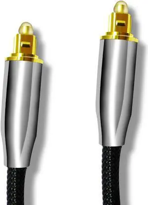 Premium Toslink Cable Fiber Optic Digital Audio Optical SPDIF Cord Dolby DTS