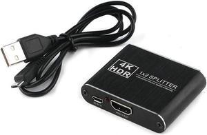 1.4V HDMI Splitter 1x2 HDMI Splitter 1 Input 2 Outputs Amplifier Distributor Splitter HDMI Support 3D 4K 1080P HDCP
