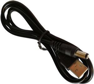 easyday USB to DC Cable, Barrel Jack Plugs USB Type A Male to DC 5.5mm x 2.1mm Adapter Cable 5V DC Power Charging Cord