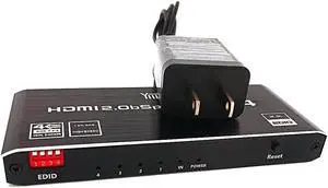 Easyday HDMI2.0b splitter 1 in 4 out 1X4 HDCP2.2 4K60HZ RGB8;8;8 EDID Scalar