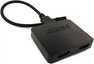 Easyday HDMI2.0 splitter 1 input 2 output 1X2 all-in-one machine with cable 4K/60HZ