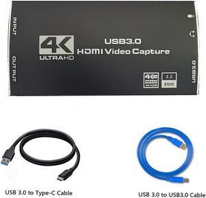 Easyday USB3.0 video capture card HDMI2.0b loop out mixing 4K60HZ decoding 4K30HZ