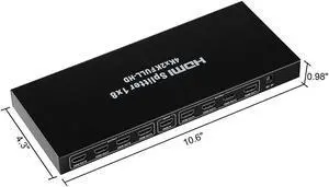 Easyday HDMI1.4 splitter splitter 1 input 8 output 1x8 2160P/60HZ(YUV)