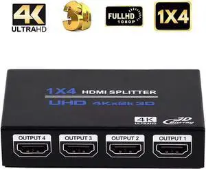 Easyday HDMI1.4 splitter 1 input 4 output 1X4 2160P/60HZ(YUV)