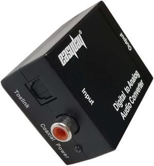 Digital Coaxial Optical Toslink Signal to RCA Analog Audio Converter Adapter