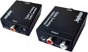 Digital to Analog Audio Optical Coax Toslink to RCA 3.5mm DAC Converter USNE_DAC3.5_300CM_USB