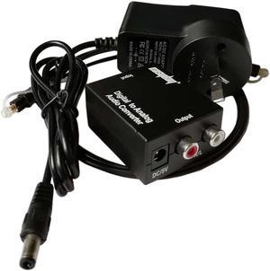 S/PDIF Toslink Coaxial Optical Digital to Analog Audio Converter Adapter RCA R/L USNE_DAC_300CM_AUP