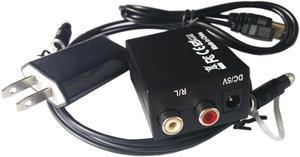 RCA Analog to Digital Optical Toslink Coaxial Audio Converter Adapter