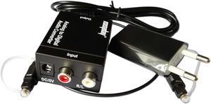 Easyday RCA Analog to Digital Optical Toslink Coaxial Audio Converter Adapter
