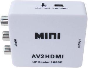 RCA to HDMI AV Converter CVBS to HDMI Adapter Composite HDMI 1080P for PC Tablet Xbox PS3 TV STB VHS VCR DVD Player Projector
