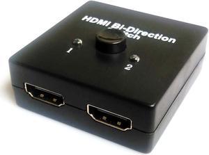 2 Ports HDMI 2.0 Bi-direction Manual Switch 2x1 HDMI Switcher or 1x2 HDMI Splitter