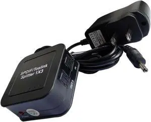 SPDIF Toslink Digital Optical Splitter Supports 1 to 3 5.1CH LPCM2.0 DTS / Dolby-AC3 Outputs