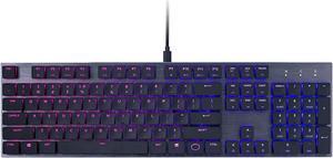 Cooler Master Sk650Gklr1US SK650 Mechanical Keyboard with Cherry MX Low Profile Switches In Brushed Aluminum DesignBlacK LayoutFull