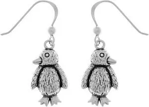 Jewelry Trends Sterling Silver Cute Baby Penguin Dangle Earrings