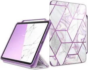 I-BLASON For iPad Pro 11 Case (2020) Cosmo Full-Body Trifold Stand Marble Case Flip Cover with Auto Sleep/Wake & Pencil Holder