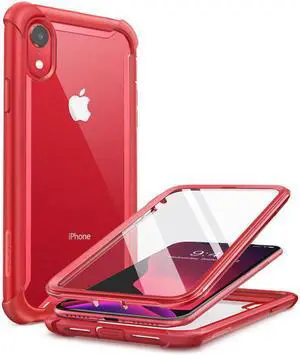 I-BLASON For iPhone XR Case 6.1 inch Ares Series Full-Body Rugged Clear Bumper Case with Built-in Screen Protector