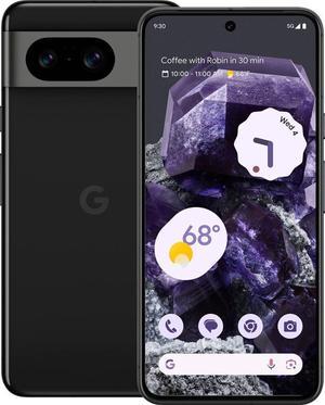 Google Pixel 8 5G Dual 128GB 8GB RAM Universal Unlocked Smartphone with Advanced Pixel Camera, 24-Hour Battery - Obsidian