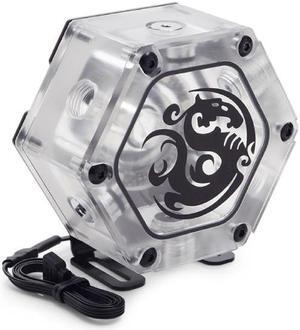 Bitspower Water Tank Hexagon 34 With Digital RGB, Clear
