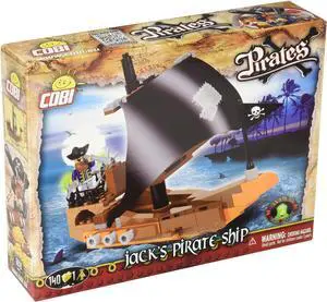COBI Pirates - Jack's Pirate Ship Building Block Kit # 6019