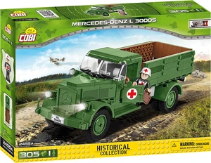 COBI Small Army WWII German Mercedes-Benz L3000 S Red Cross Truck Model Building Block Set # 2455 COBI Small Army WWII German Mercedes-Benz L3000 S Red Cross Truck Model Building Block Set # 2455