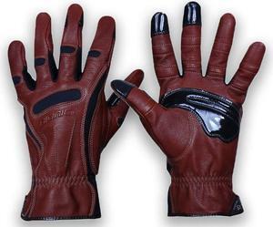 Bionic Men's Tough Pro with Natural Fit Premium Leather Work Gardening Glove Brown (PAIR)