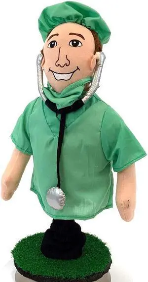 Creative Covers Doctor Golf Club Head Cover, Novelty Plush Headcovers, For Woods And Drivers