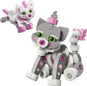 Bloco Toys Cat & Kitten | STEM Toy | DIY Building Construction Set (180 Pieces)