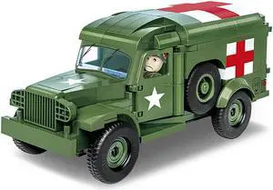 COBI TOYS World War II US Army 1942 Dodge WC54 Ambulance - Model WW2 Interlocking Building Block Set # 2257