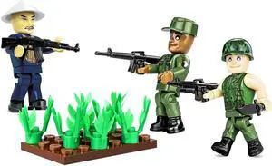 COBI TOYS Historical Collection Vietnam War US Army Soldiers Figures  - Model Interlocking Building Block Set # 2047