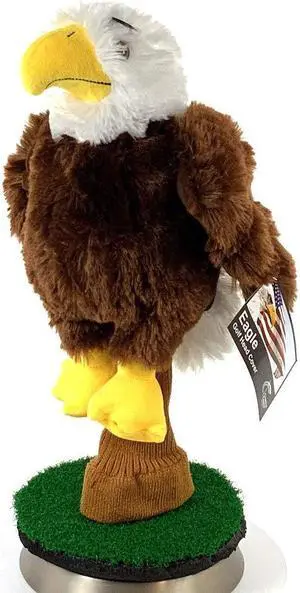 Creative Covers Bald Eagle Golf Club Head Cover, Novelty Plush Headcovers, For Woods And Drivers