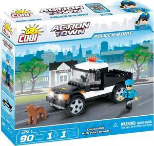 COBI Action Town Police K-9 Unit - Building Block Police Play Set # 1572