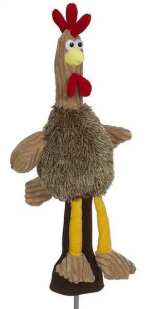 Creative Covers Chicken Rooster Golf Club Head Cover, Novelty Plush Headcovers, For Woods And Drivers