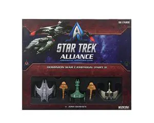 WizKids Star Trek: Alliance - Dominion War Campaign Part II | Cooperative Miniatures Experience | Tactical Space Combat | For 1-2 Players | Average Playtime Varies | By WizKids WizKids Star Trek: Alliance - Dominion War Campaign Part II | Cooperative Miniatures Experience | Tactical Space Combat | For 1-2 Players | Average Playtime Varies | By WizKids