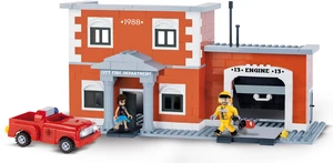COBI Action Town Engine 13 Fire Station - Building Block Firefighter Set # 1477 COBI Action Town Engine 13 Fire Station - Building Block Firefighter Set # 1477