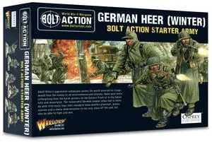 Bolt Action: German Heer Winter Starter Army | WWII German Infantry | Bolt Action Miniatures | By Warlord Games Bolt Action: German Heer Winter Starter Army | WWII German Infantry | Bolt Action Miniatures | By Warlord Games
