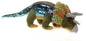 Fiesta Toys Reversible Sequin Triceratops Dinosaur 22" Stuffed Animal Plush Fiesta Toys Reversible Sequin Triceratops Dinosaur 22" Stuffed Animal Plush