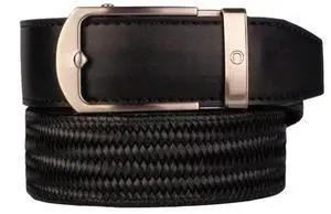 Nexbelt Golf Belts Maduro Weave Black Leather Ratchet Belt - Cut to Fit up to 45" Nexbelt Golf Belts Maduro Weave Black Leather Ratchet Belt - Cut to Fit up to 45"