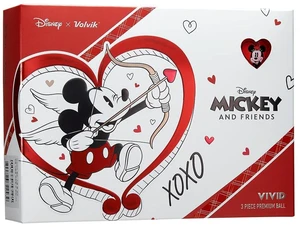 Volvik Vivid Disney Golf Balls XOXO Love | Mickey Mouse & Minnie Mouse Balls| High-Visibility Matte Finish | Enhanced Performance & Distance | Ideal For All Skill Levels | 1 Dozen Balls Volvik Vivid Disney Golf Balls XOXO Love | Mickey Mouse & Minnie Mouse Balls| High-Visibility Matte Finish | Enhanced Performance & Distance | Ideal For All Skill Levels | 1 Dozen Balls