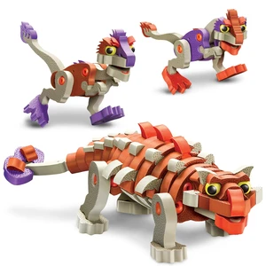 Bloco Toys Ankylosaur & 2 Young Raptors - Educational STEM Toy - Jurassic Dinosaurs - DIY Interlocking Foam Building Block Construction Set (200 Pieces) Bloco Toys Ankylosaur & 2 Young Raptors - Educational STEM Toy - Jurassic Dinosaurs - DIY Interlocking Foam Building Block Construction Set (200 Pieces)