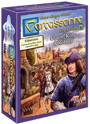 Carcassonne Count, King, & Robber Board Game EXPANSION - New Characters, Strategies, and Landscapes! Strategy Game for Kids and Adults, Ages 7+, 2-6 Players, 45 Minute Playtime, By Z-Man Games Carcassonne Count, King, & Robber Board Game EXPANSION - New Characters, Strategies, and Landscapes! Strategy Game for Kids and Adults, Ages 7+, 2-6 Players, 45 Minute Playtime, By Z-Man Games